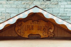 beurre d’érable enseigne d'une fabriquant traditionnel
