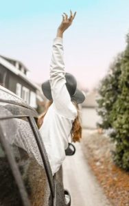 une candidate qui a réussie son code de la route