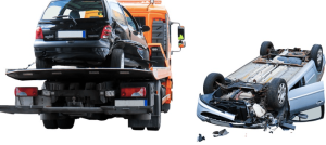 Deux véhicules impliqué dans un accident de la route avec la convention IRSA