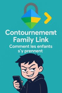 un enfant qui a réussi à détourner Family link